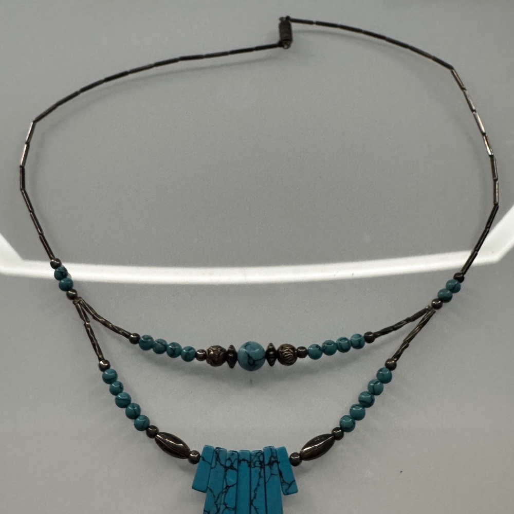Vintage Turquoise Beaded Necklace